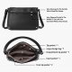 Crossbody Bags for Women, Wallet Satchel Purse with Multi Zipper Pocket