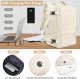 Travel Backpack for Men Women,Beige
